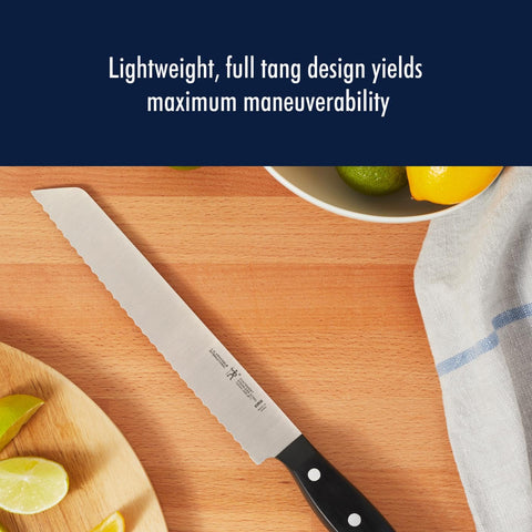 Henckels Statement 8in bread knife dishwasher safe cleanup convenience