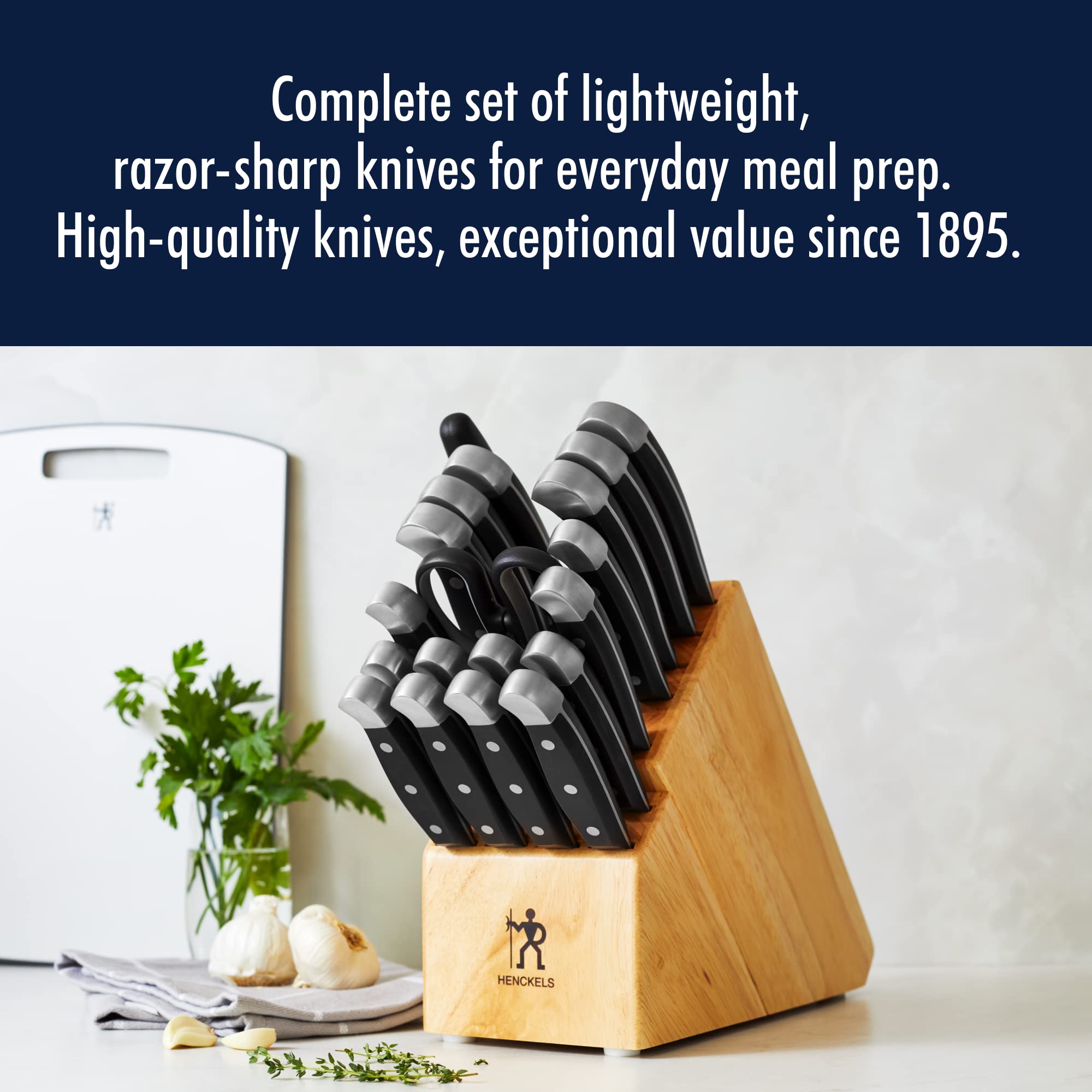 Henckels Statement 8-inch chef's knife for precise slicing and quick prep