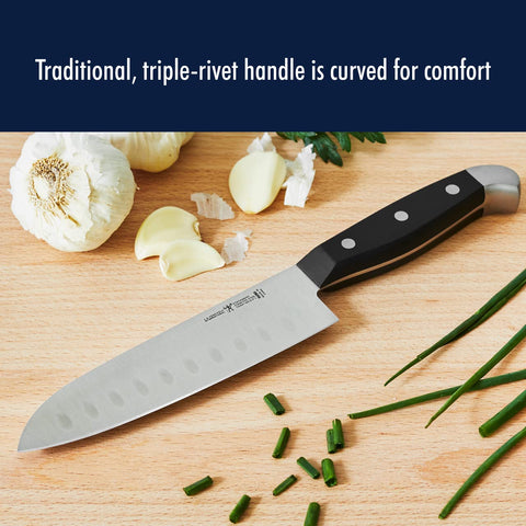 Henckels Statement 8-inch carving knife for clean roast portions.