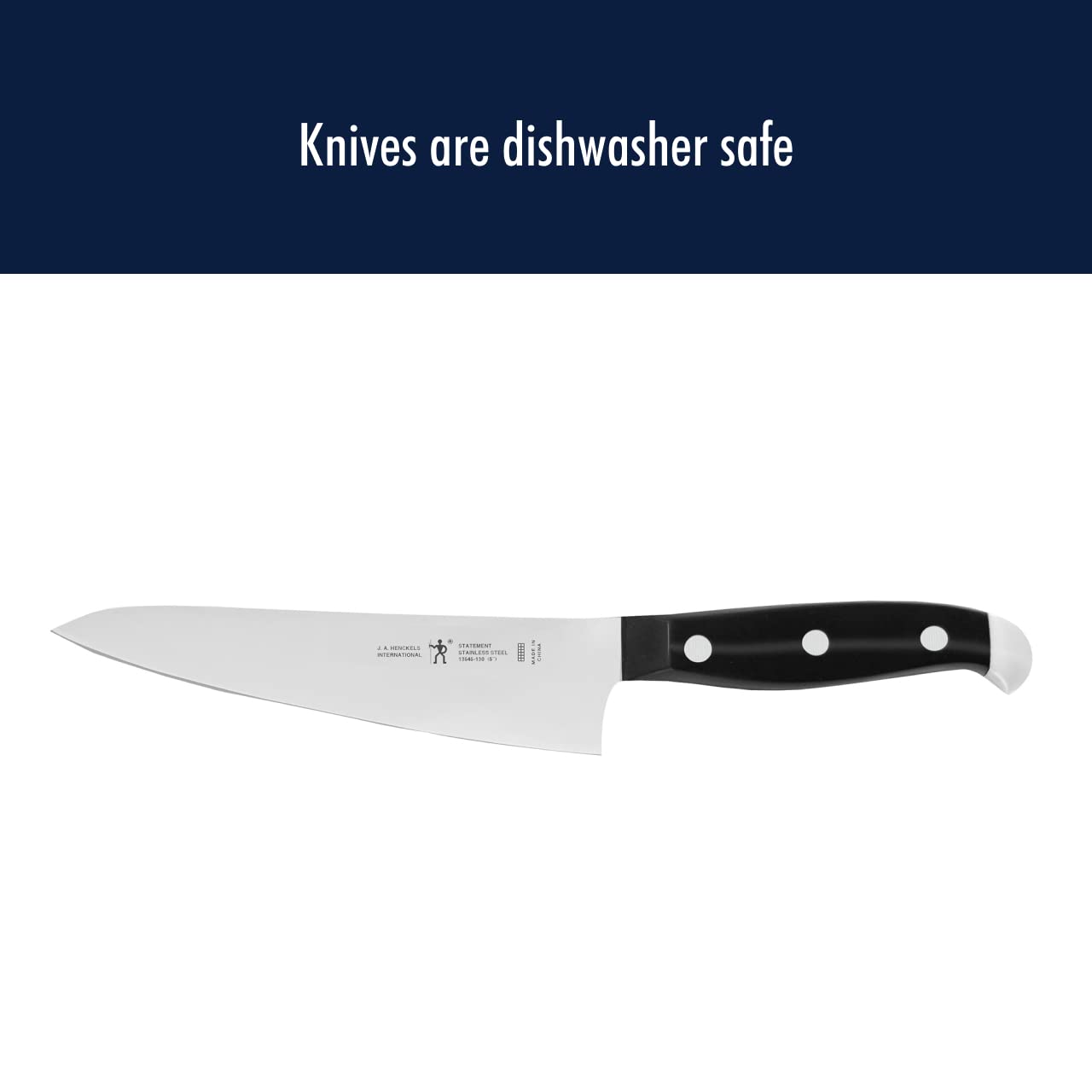 Henckels Statement knife easy cleanup and dishwasher-safe convenience
