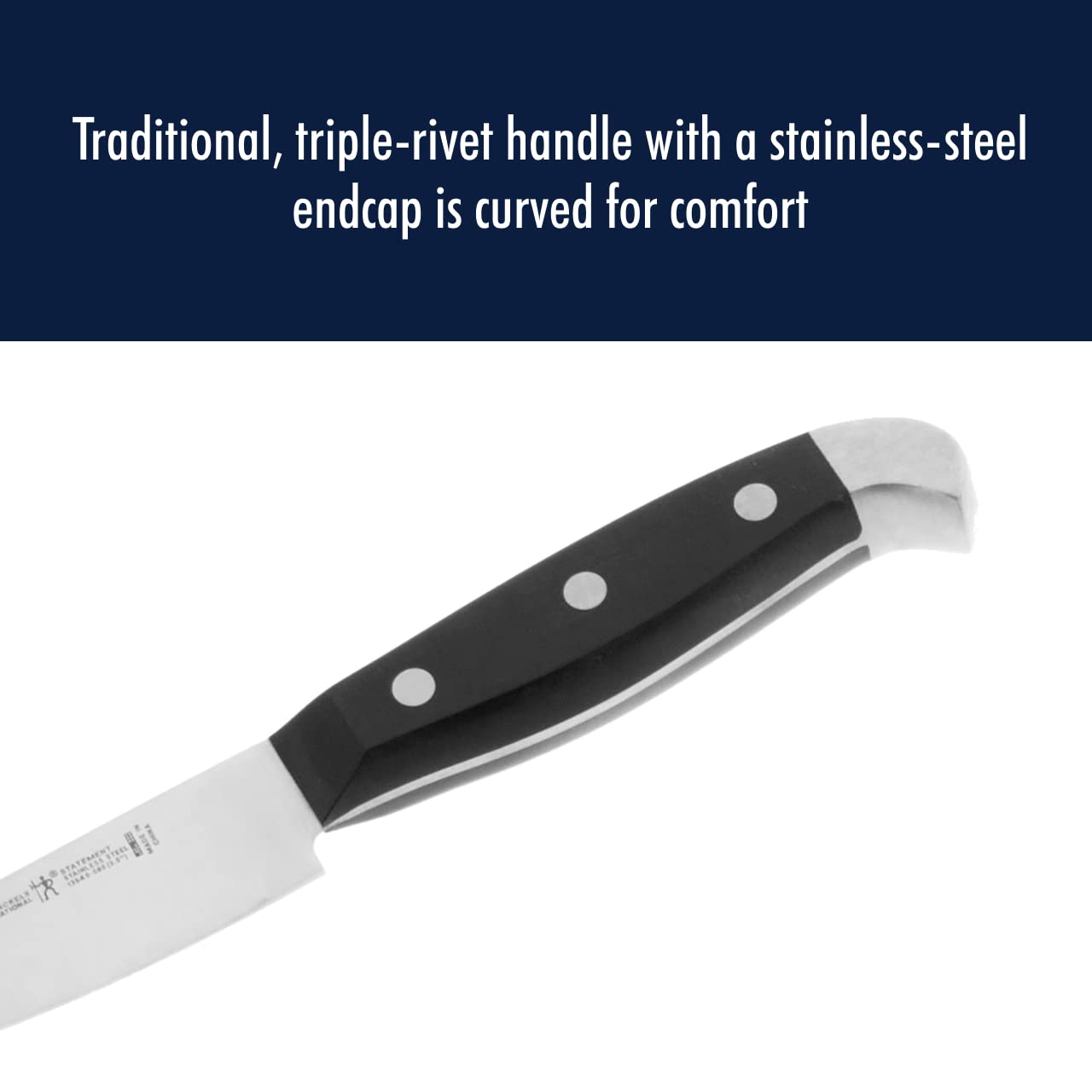 Henckels Statement blade slicing vegetables with clean cuts