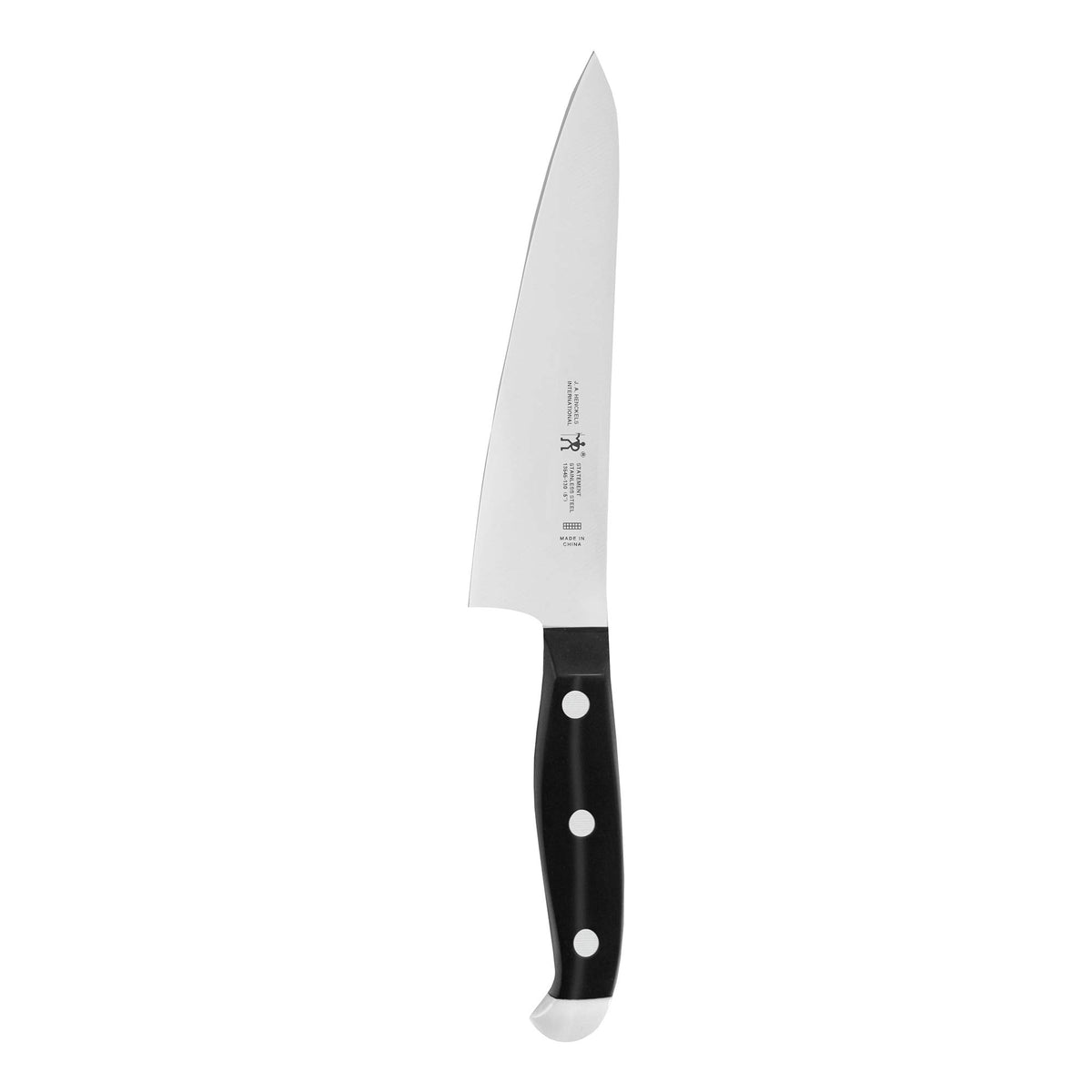 Henckels Statement 5-inch compact knife close-up blade showing razor sharp edge