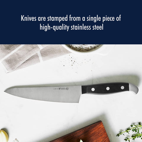 Henckels Statement knife with triple-rivet handle for balanced control