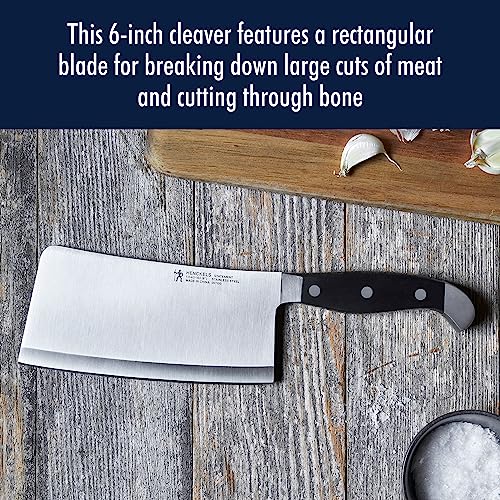 Henckels Statement rectangular blade enabling precise slicing of large meat portions