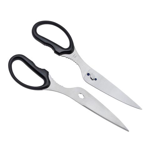 HENCKELS Take-Apart Kitchen Shears are dishwasher-safe for convenient cleanup after cooking.