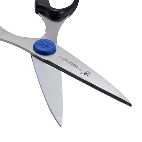 HENCKELS Take-Apart Kitchen Shears feature a non-slip grip for comfortable control.