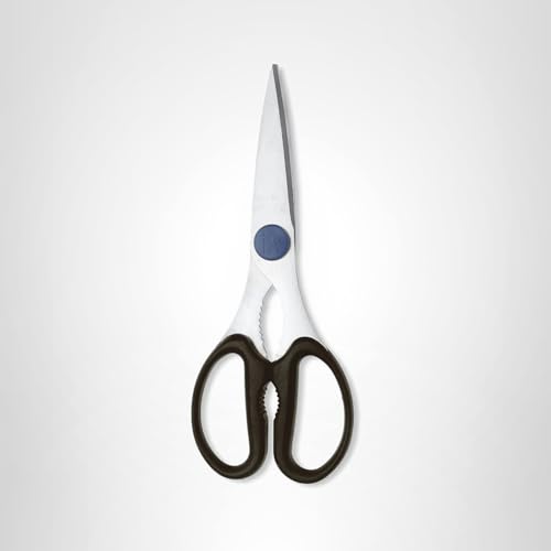 HENCKELS Take-Apart Kitchen Shears store compactly when disassembled, saving drawer space.