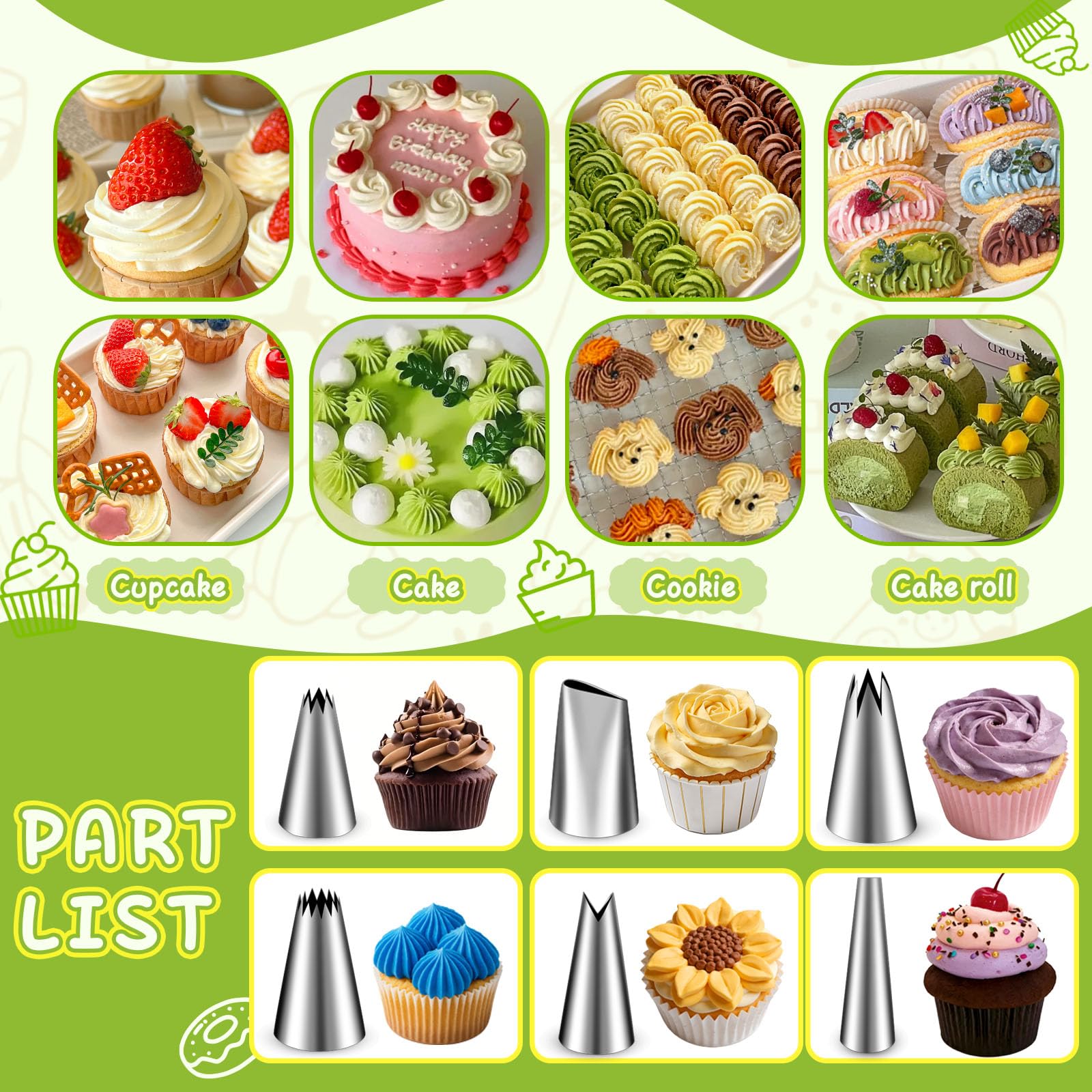 Hendiy nine silicone cupcake cups providing reusable non-stick molds