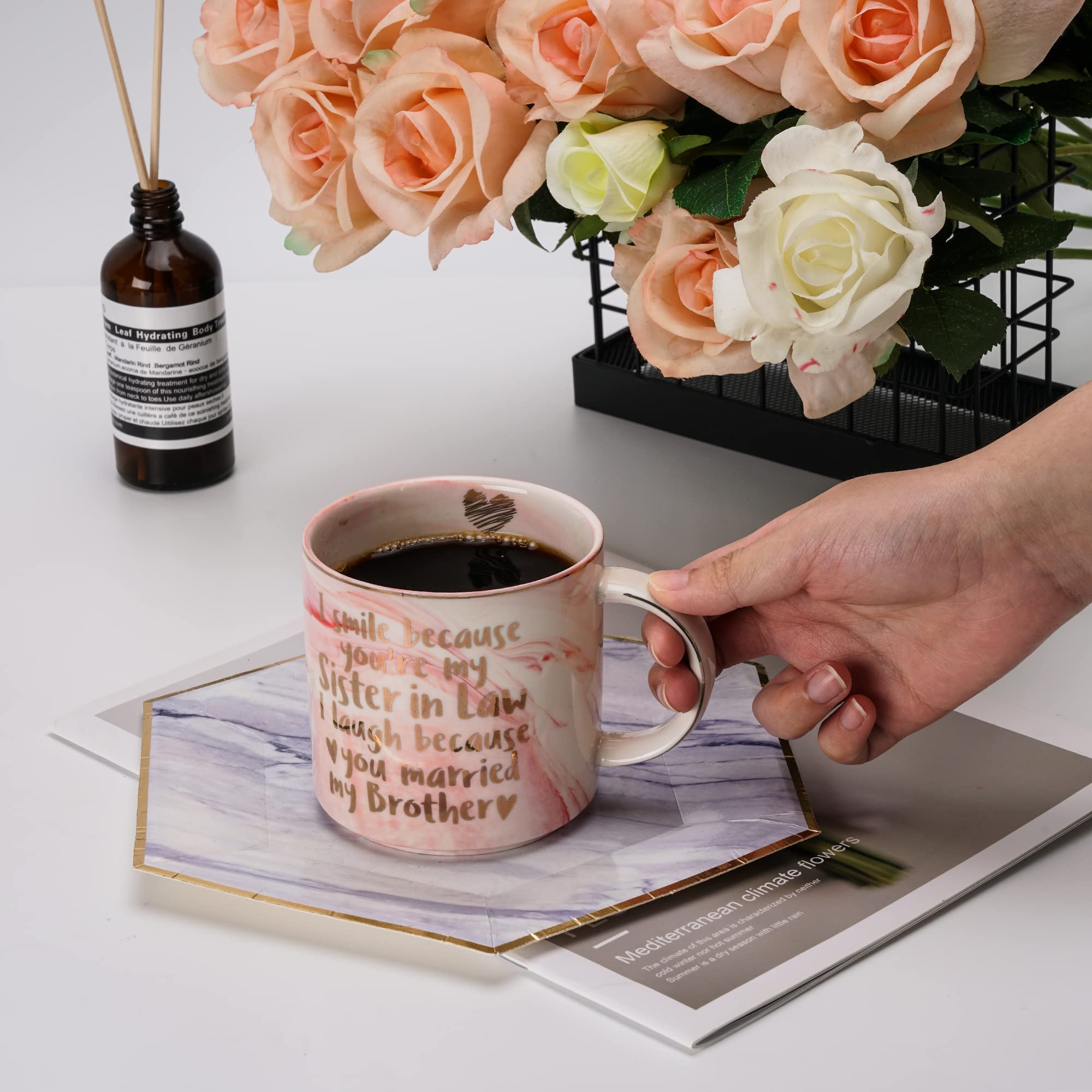 Gift box presentation enhances the reveal when given as a sister-in-law gift