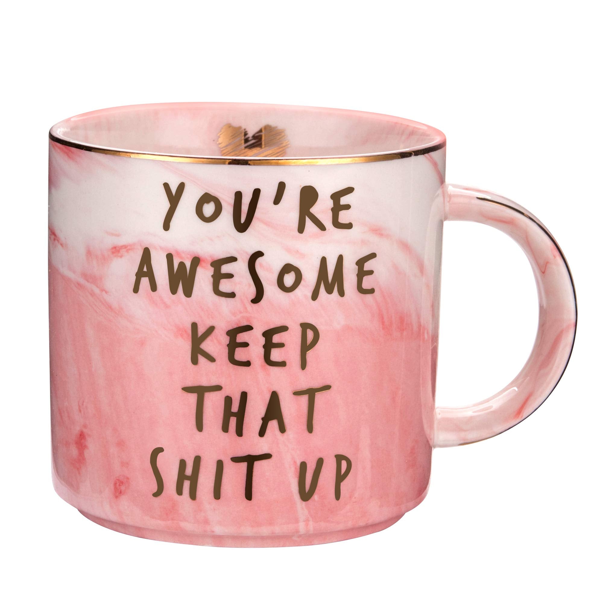 Hendson thank you mug with front quote for daily encouragement.