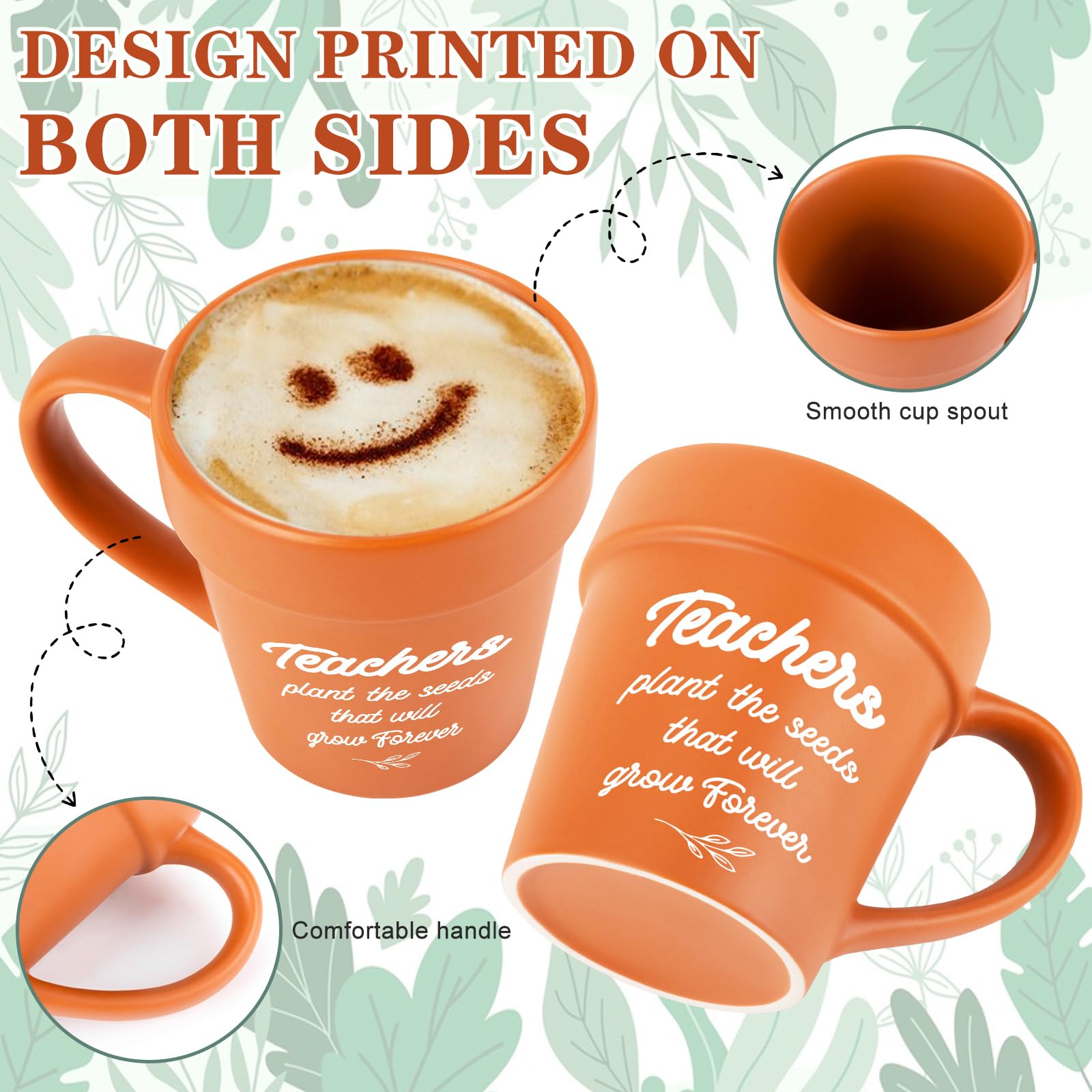 Henghere Terracotta Flower Pot Design mug adds natural charm to desks