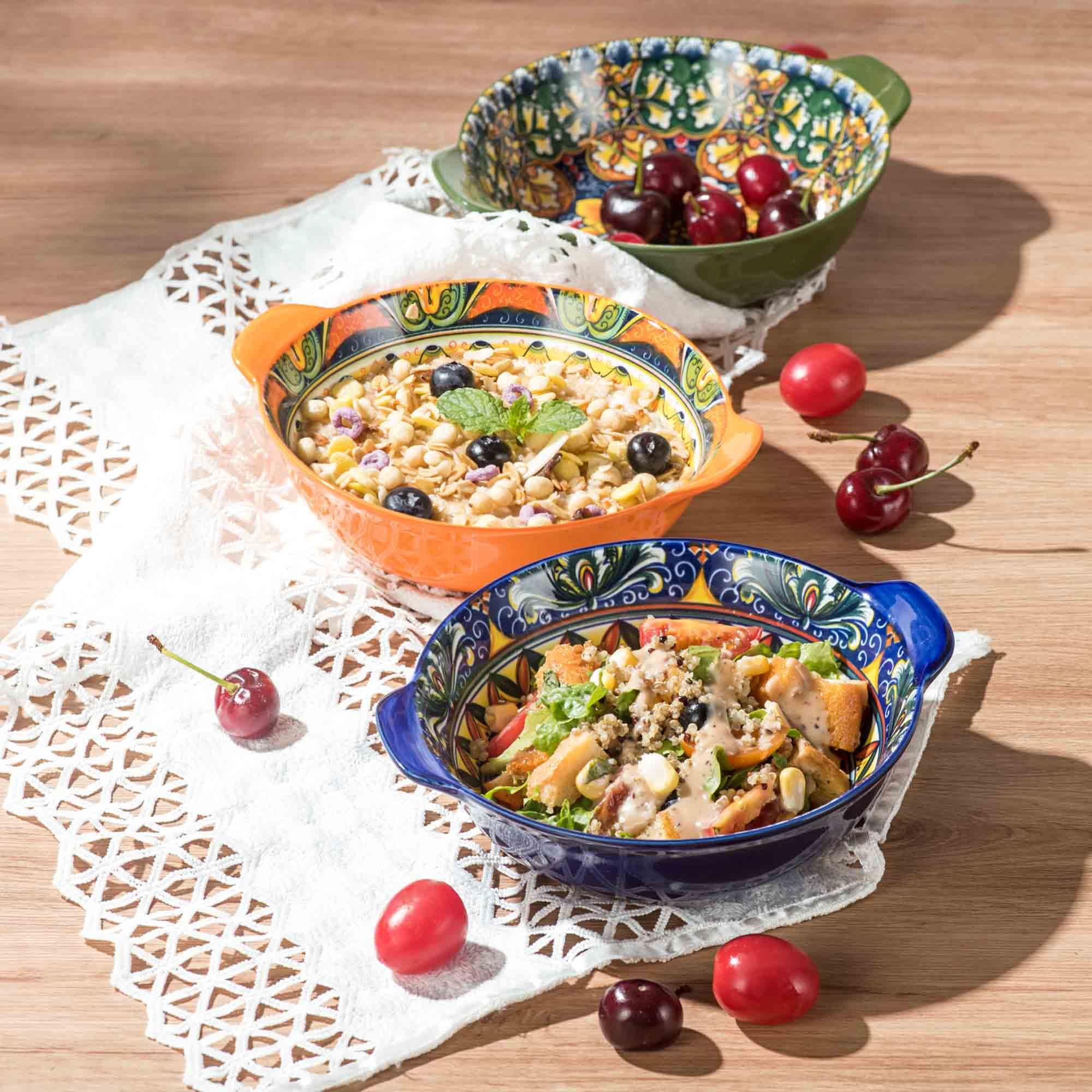 Henten Home boho decor bowls double as eye catching wall art.