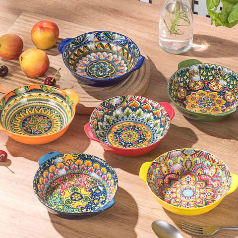 Henten Home handmade ceramic bowls showcasing unique craftsmanship.