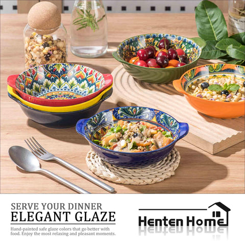 Henten Home microwave and dishwasher safe bowls for convenient meals.