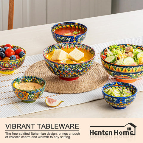 Henten Home porcelain bowls resist scratches and odors for durable daily use