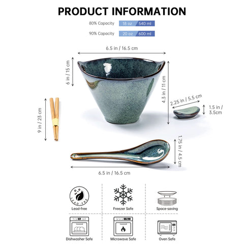 Henten Home 2-piece ceramic bowls great for family meals and entertaining.