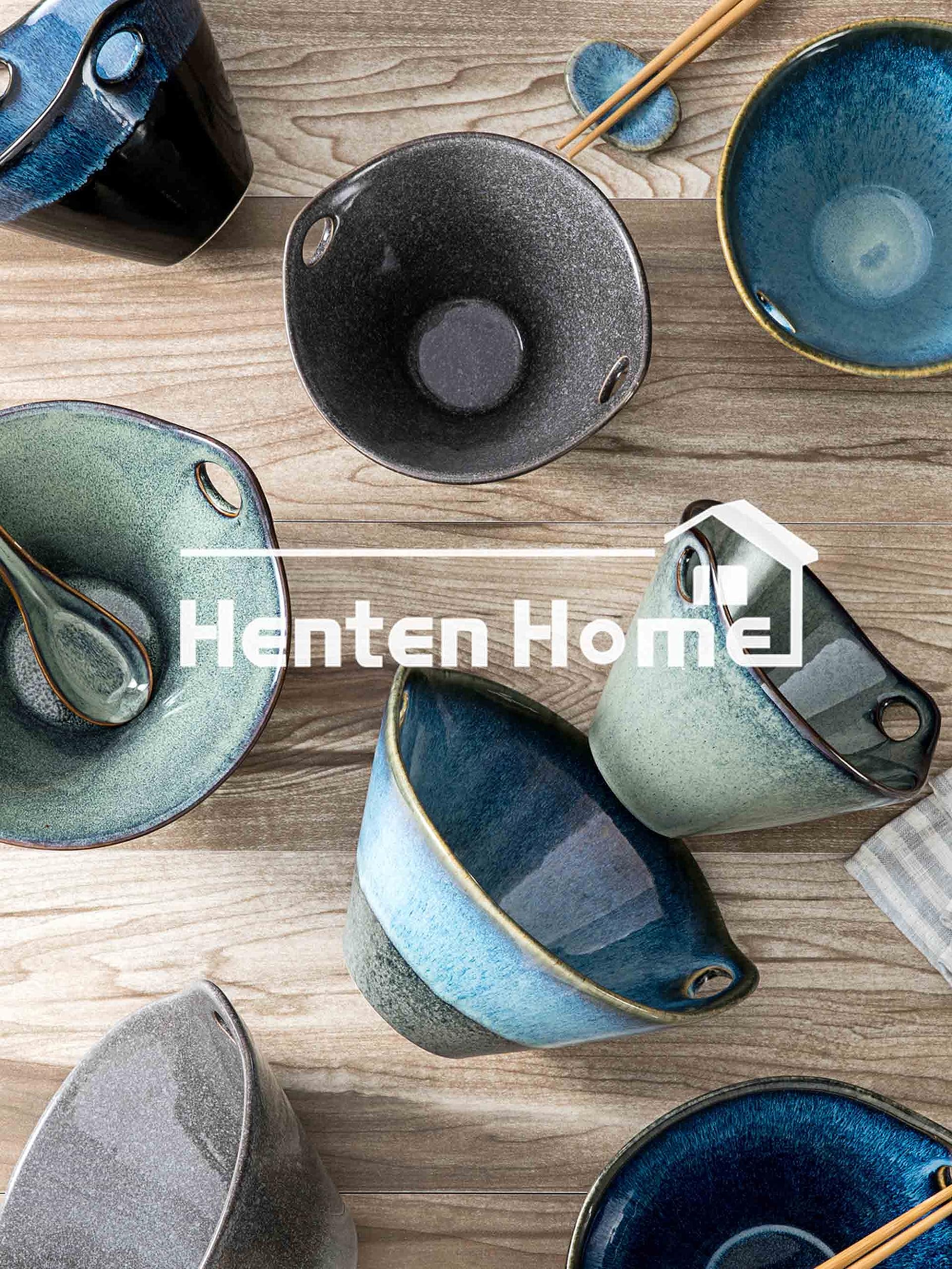 Henten Home set stacks neatly for compact storage when not in use.