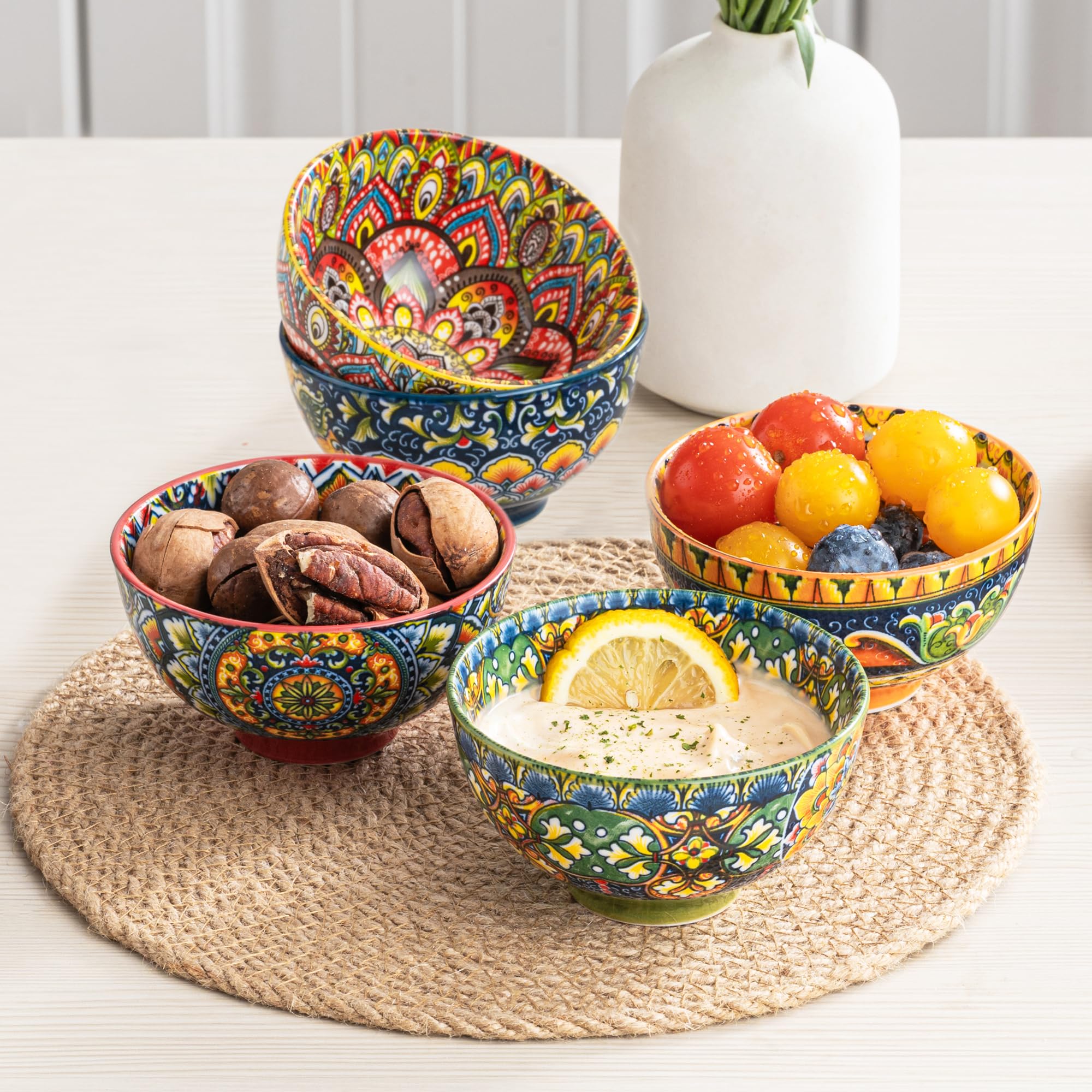 Henten Home stackable dessert bowls saving cabinet space