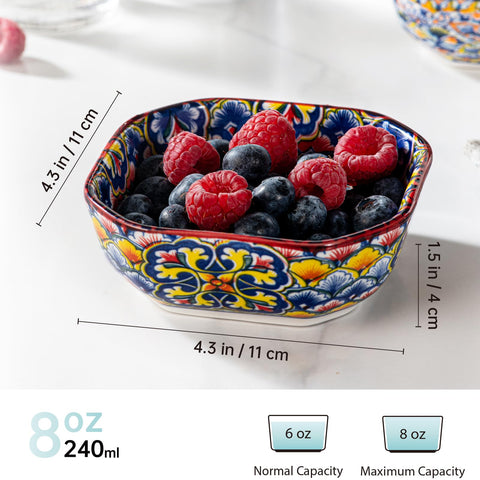 HENXFEN LEAD 8oz dipping bowls, salsa focus, perfect for sauces at gatherings
