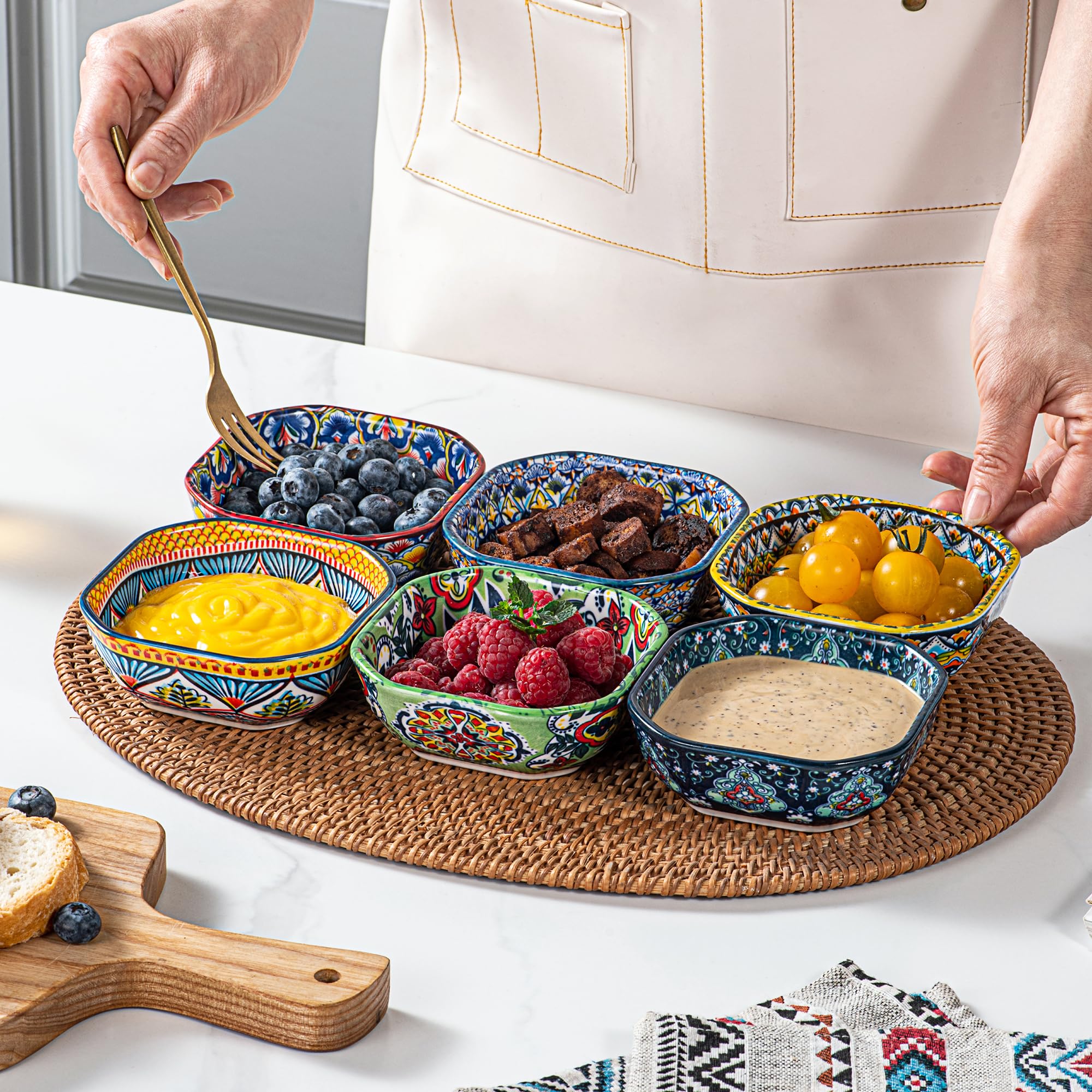 HENXFEN LEAD gift-ready boho bowls, a stylish addition for weddings or housewarmings