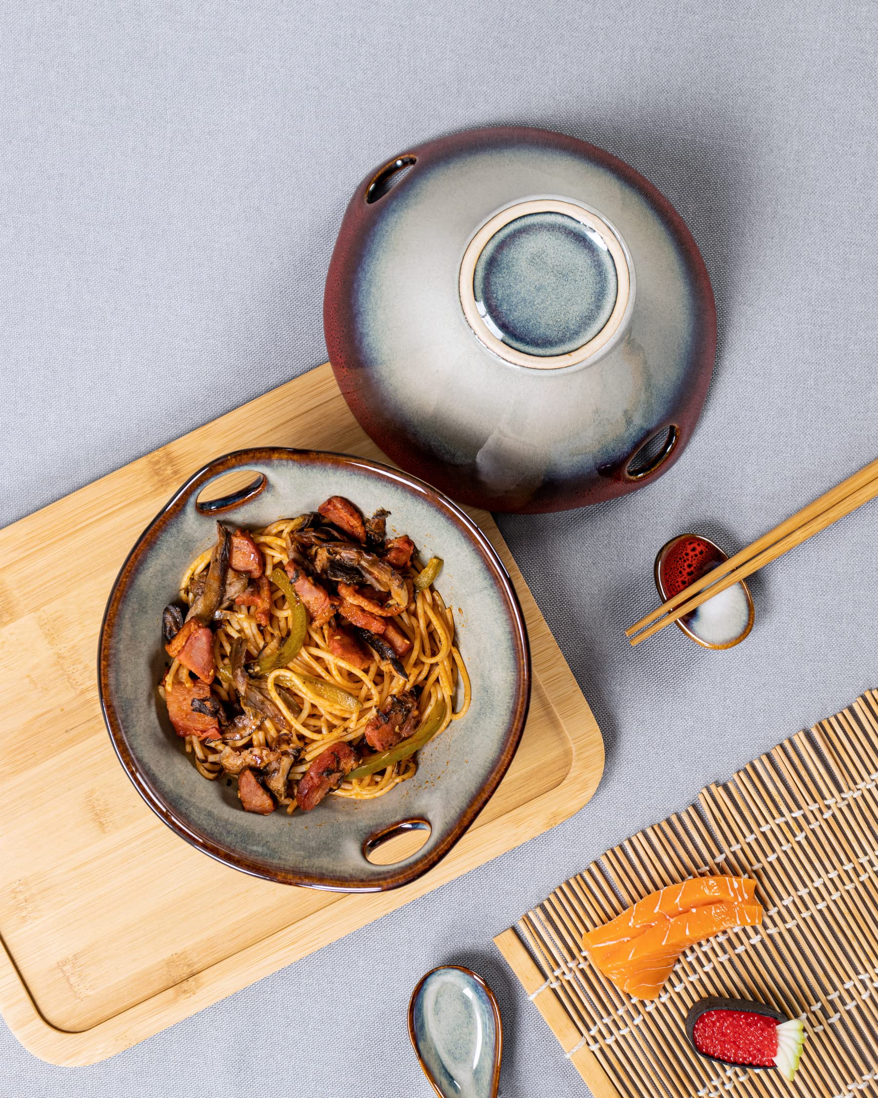 HENXFEN LEAD microwave-safe bowls for quick reheating.