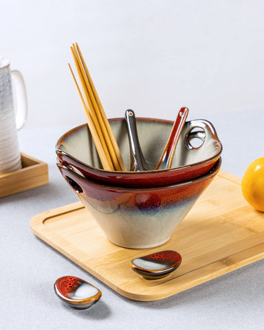 HENXFEN LEAD dishwasher-safe bowls for easy cleanup.