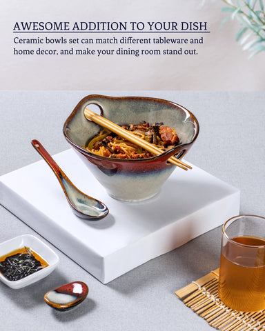 HENXFEN LEAD porcelain bowls that resist odors and stains.