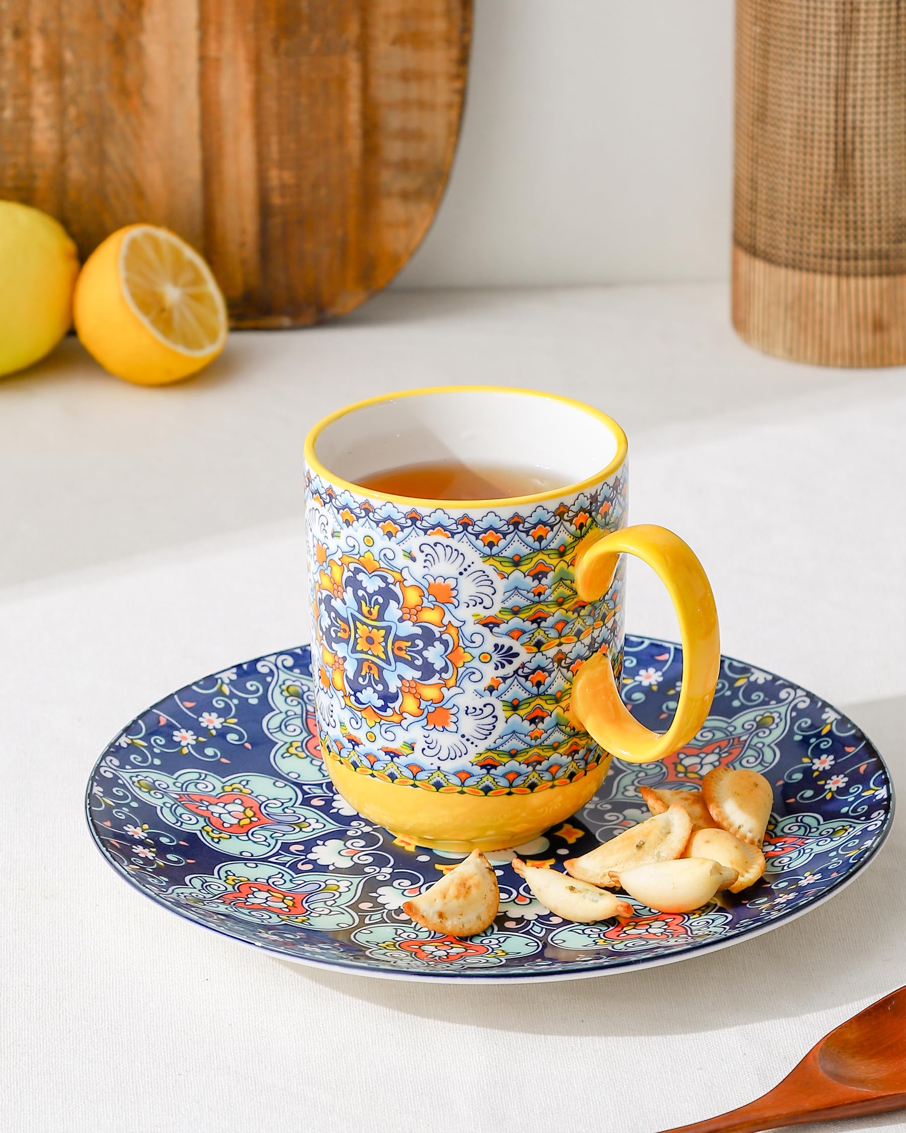 HENXFEN LEAD microwave and dishwasher safe mugs for everyday use.