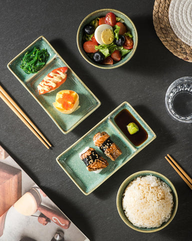 HENXFEN LEAD chopsticks set with wooden handles, perfect for pairing with sushi plates