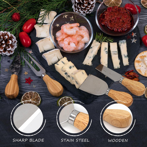 HEORIM magnetic wood holder keeps knives organized on the counter.