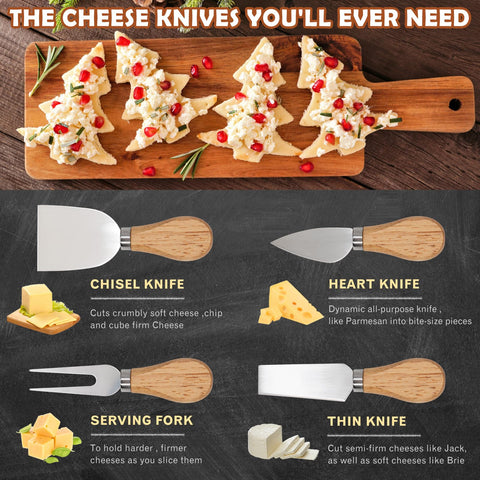 HEORIM rectangular knife two in action cutting soft cheese.