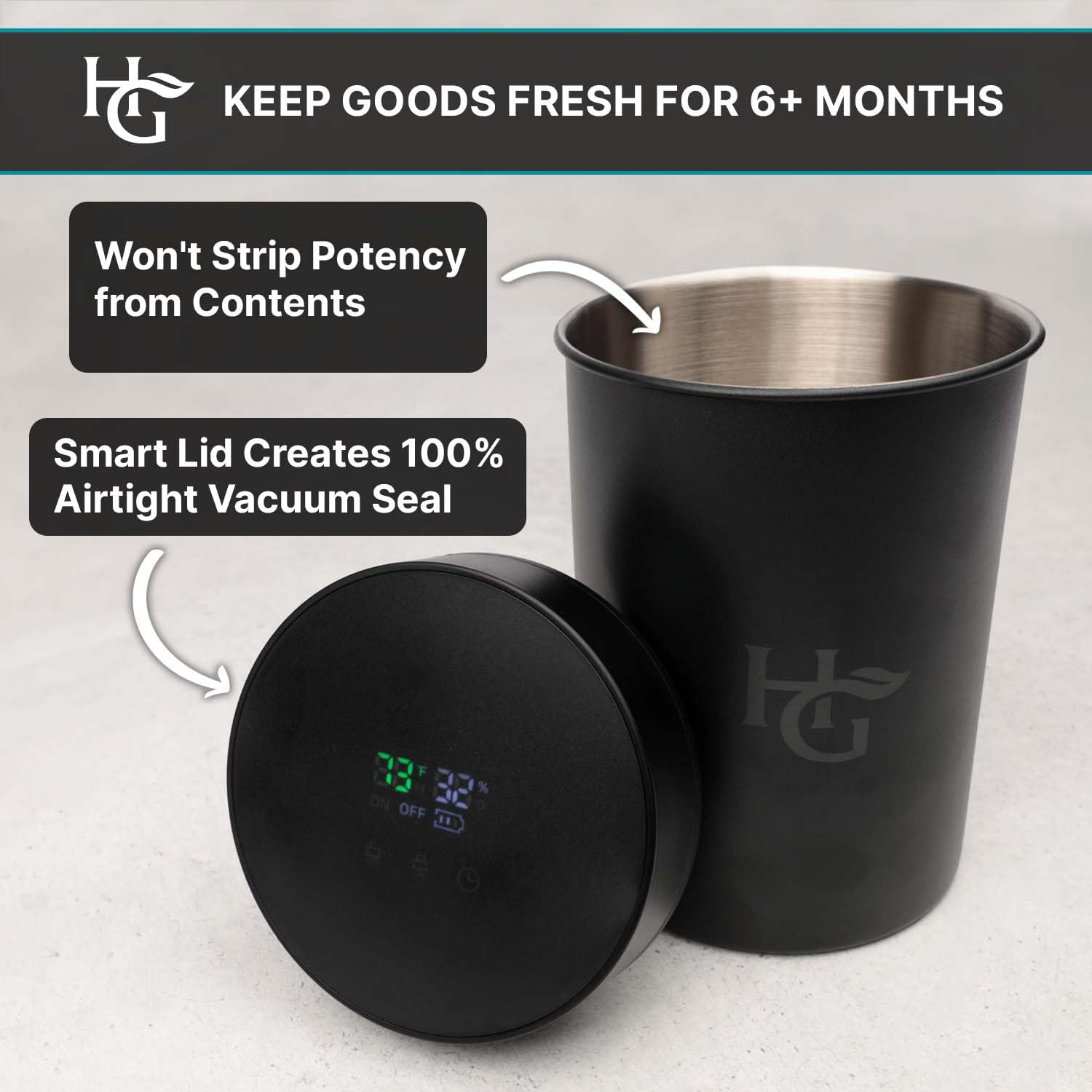 Herb Guard child-resistant container adds safer storage in kitchens.