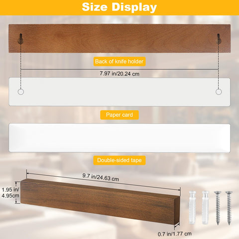 Hereof ash wood magnetic strip on wall with sleek natural grain