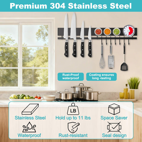 HEREOF screw-mount installation giving permanent kitchen wall storage