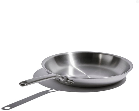 Heritage Steel Eater Series 12-inch frying pan with stay-cool handle for precise control.