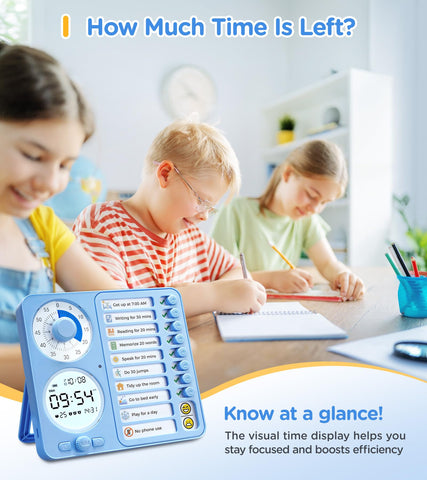 Herloreen circular time display aids all ages in understanding time.