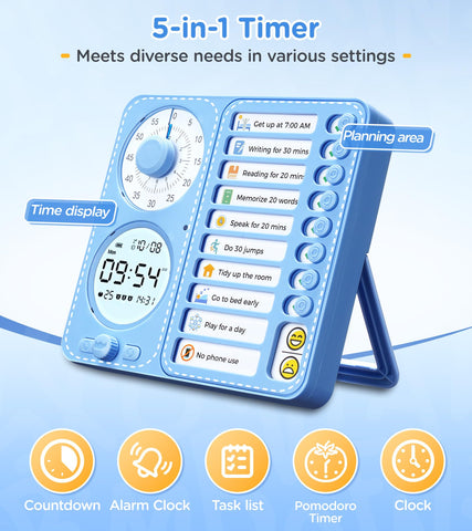 Herloreen silent vibration alarm mode supports focus in quiet spaces.