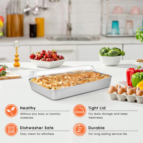 Herogo dishwasher-safe bake pan for easy cleaning