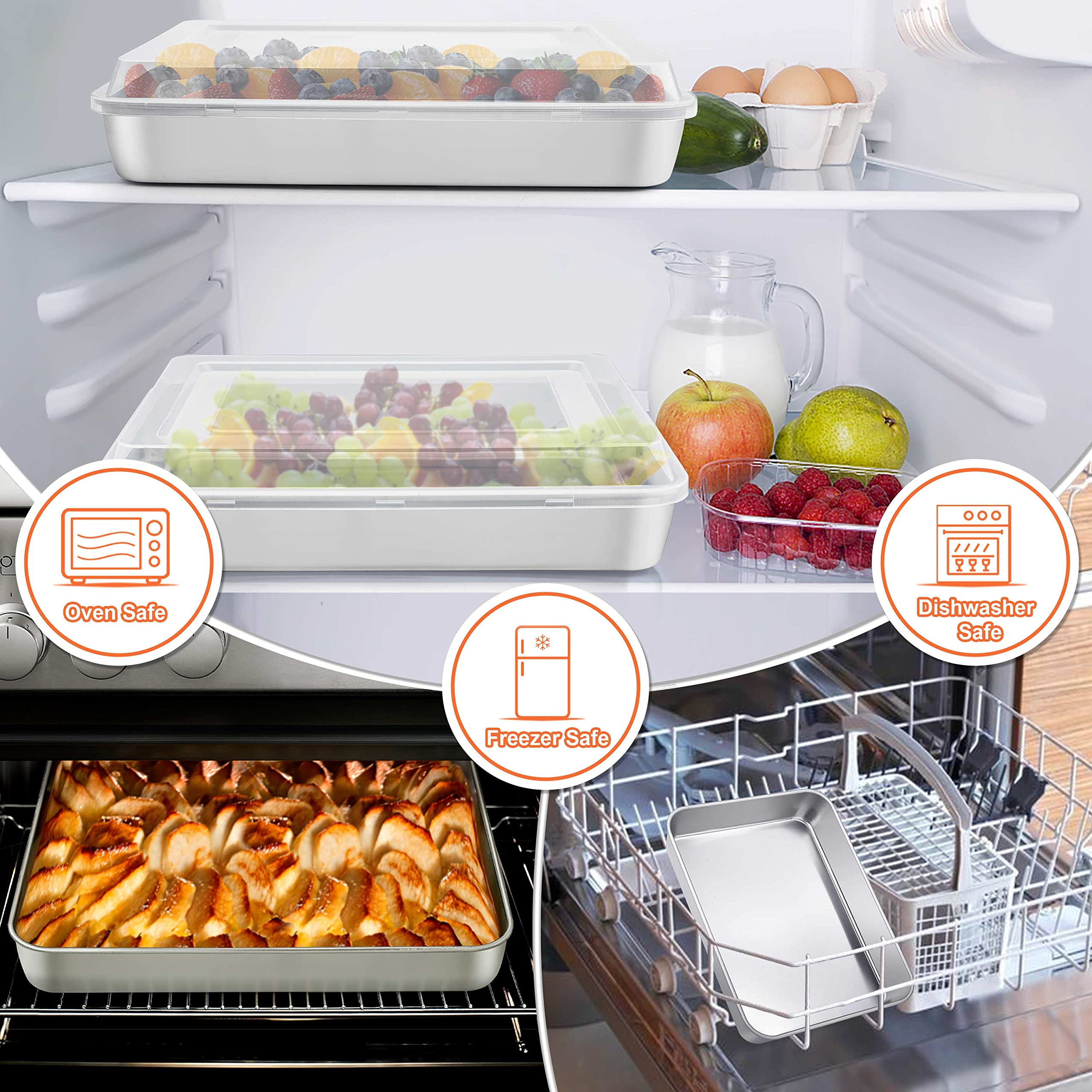 Herogo fridge-storage lid keeps leftovers organized and fresh
