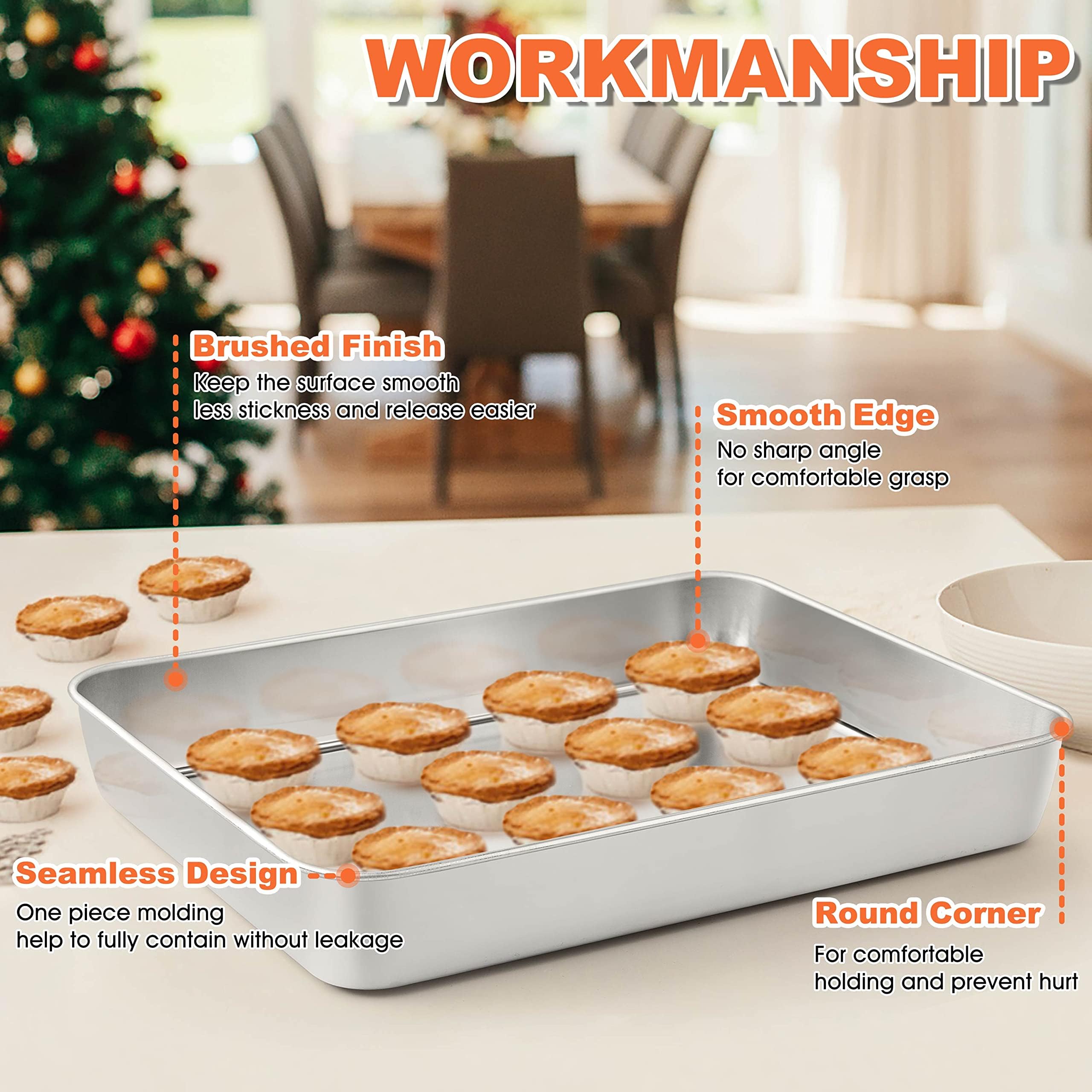 Herogo deep 2 inch sides enabling larger portions and casseroles