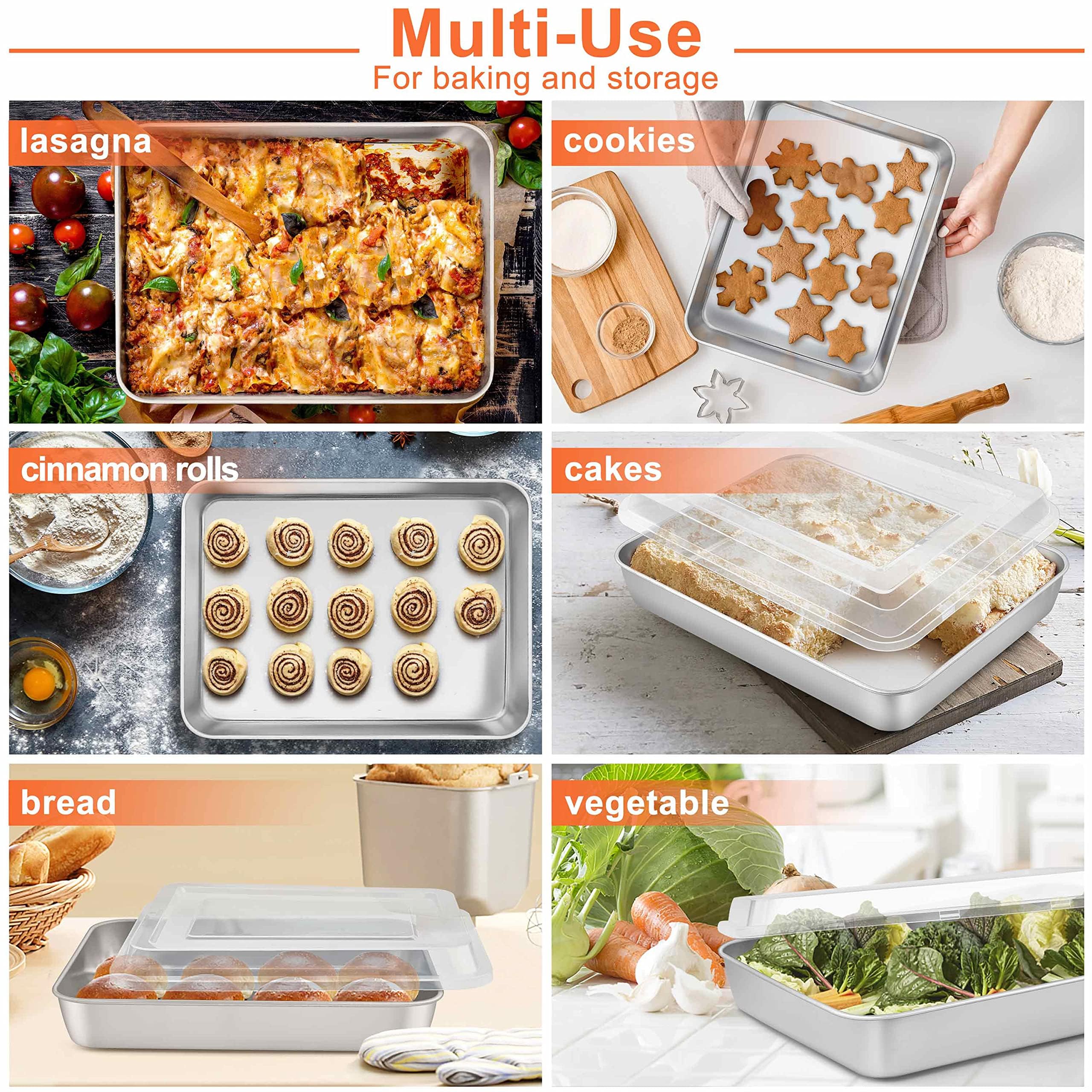 Herogo dishwasher safe pan for quick cleanup after baking