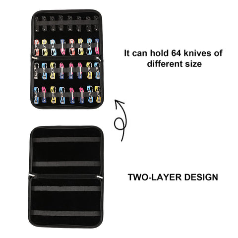 HERSENT folding knife holder in compact roll design for easy transport.