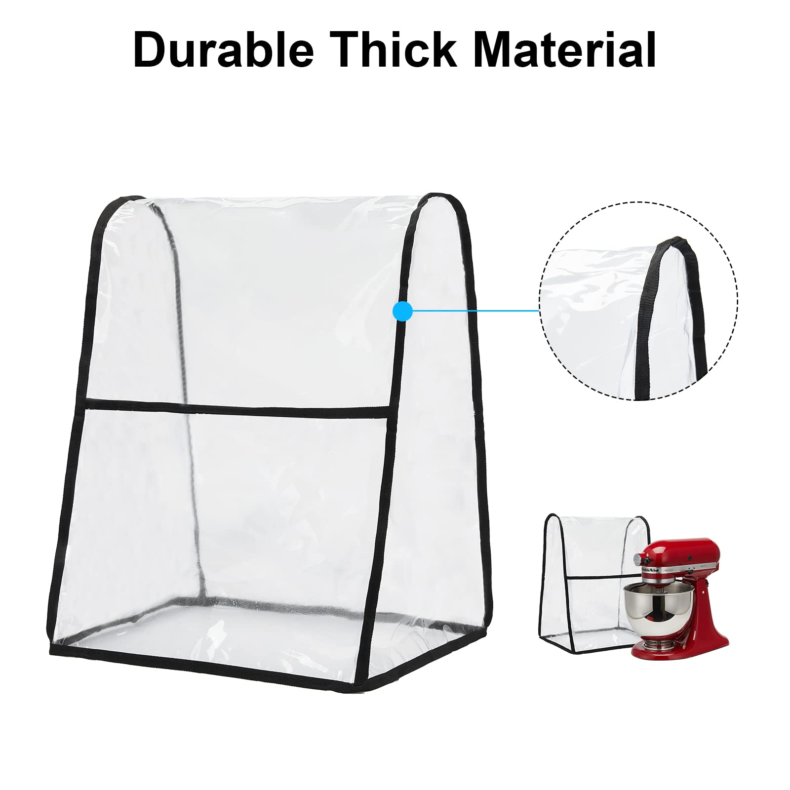 HERSENT clear cover fits 5-8 quart stand mixers