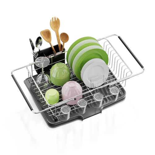 Herxsin expandable rack demonstrates space-saving versatility for small kitchens