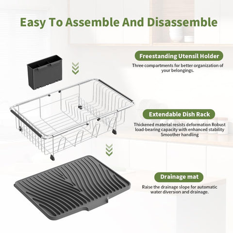 Herxsin non-slip feet stabilize the rack during use