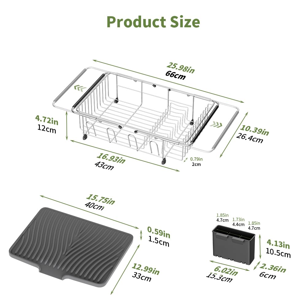 Herxsin silicone draining mat doubles as a standalone drying surface