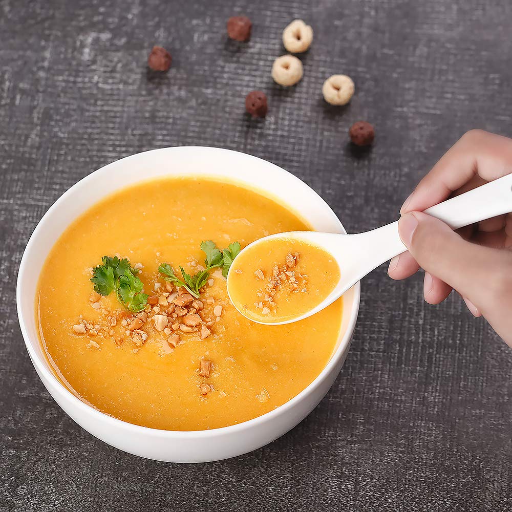 Hesen white porcelain bowl with glossy finish cleans easily.