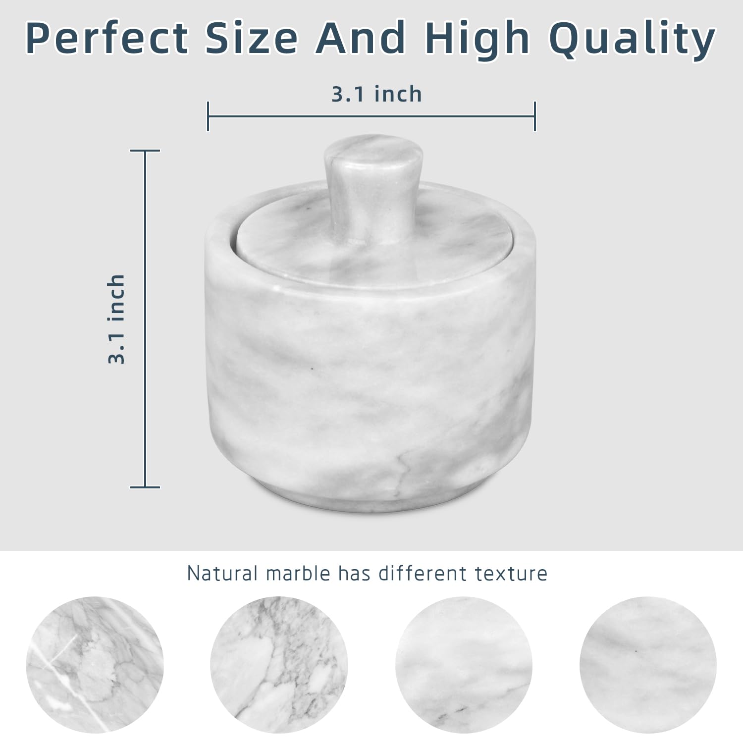 HESHIBI marble jar cleaning with warm water for easy maintenance.
