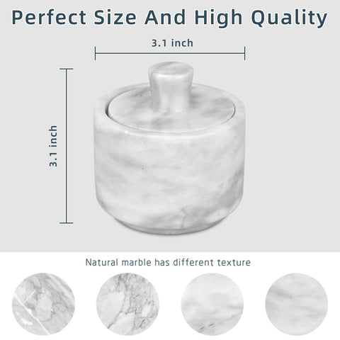 HESHIBI marble jar cleaning with warm water for easy maintenance.