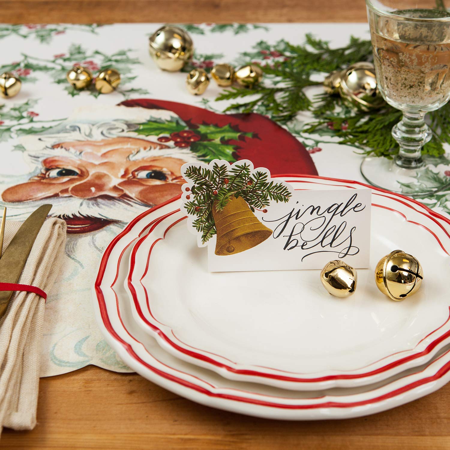 Hester and Cook holiday table decorative placemats inspire warm seasonal vibes.